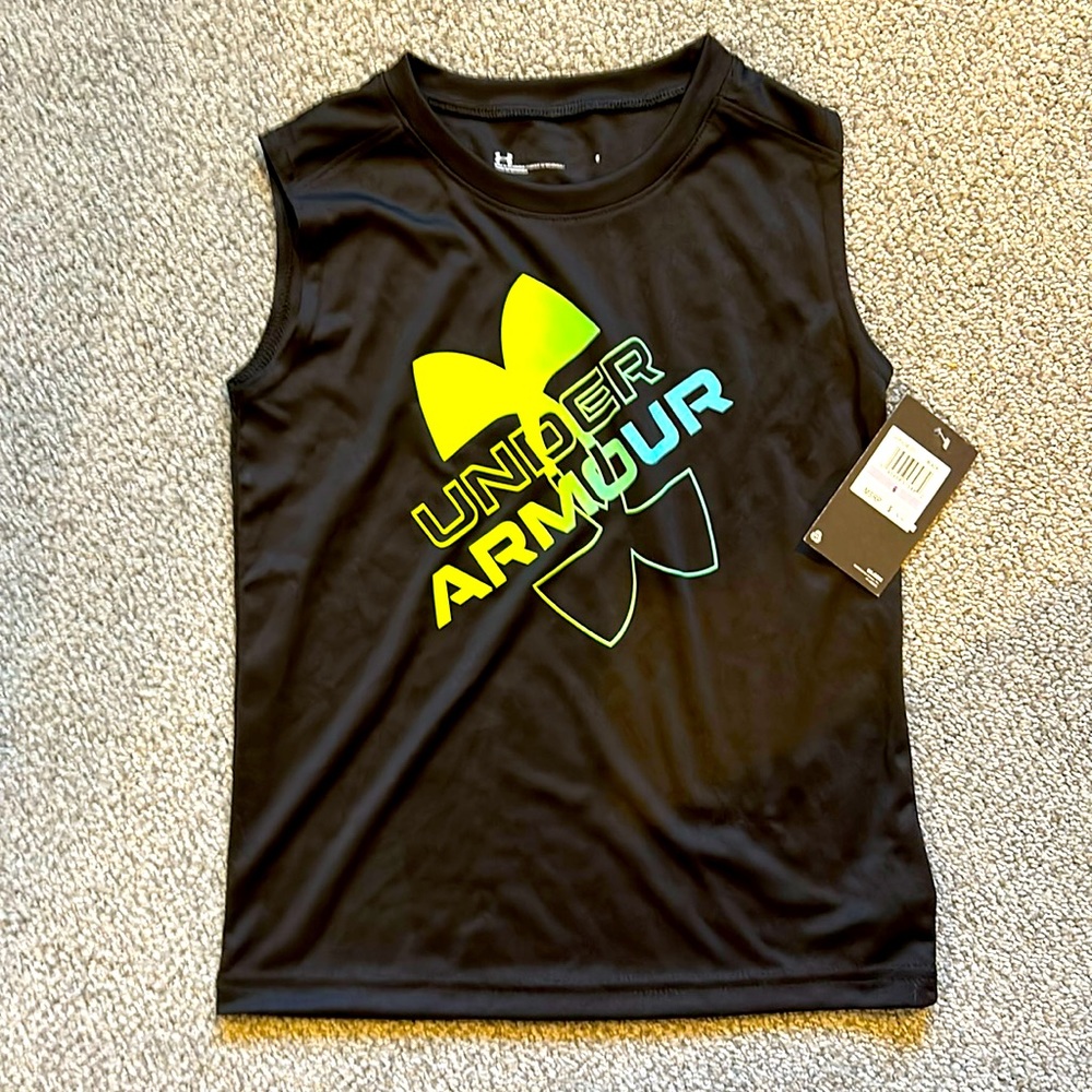 Boys Under Armour Muscle Tank Size 6 New With Tags!